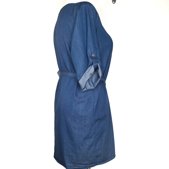 Chic Connection Chambray Dress Size Extra Large - Picture 6 of 11